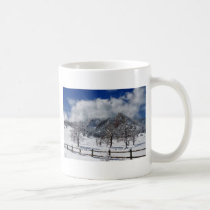 Landschaftsansicht Boulders Colorado Flatirons Kaffeetasse