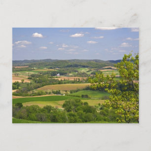 Landschaftsansicht von Ackerland südlich von Arcad Postkarte