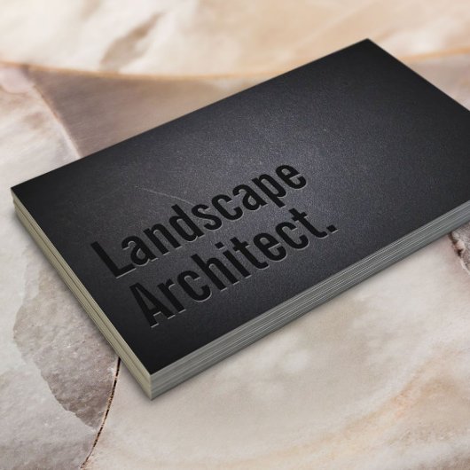 Landschaftsarchitekt Landscaping Bold Black Visitenkarte