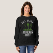 Landschaftsarchitekt Retro V Sweatshirt (Vorne ganz)
