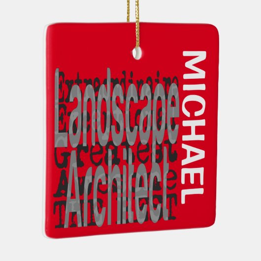 Landschaftsarchitektin CUSTOM Keramikornament (Rechts)