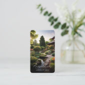 Landschaftsarchitektur Garten Fachmann Grün Visitenkarte (Stehend Vorderseite)