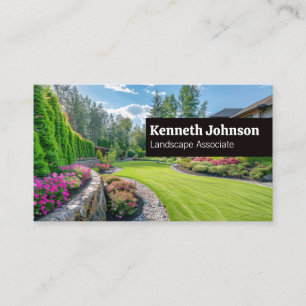 Landschaftsarchitektur   Garten und Garten Visitenkarte