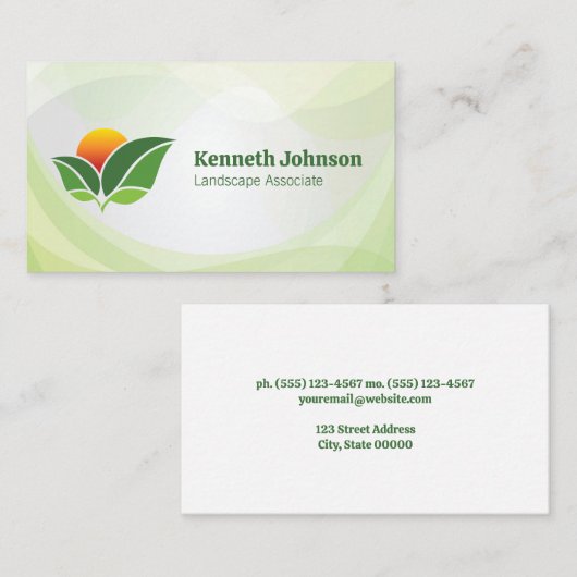 Landschaftsarchitektur | Gartenarbeit Visitenkarte (Vorne/Hinten)