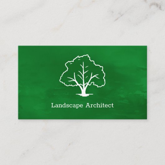 Landschaftsarchitektur-Visitenkarte Visitenkarte (Vorderseite)