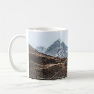 LANDSCHAFTSAUFNAHME VON BERGEN UNTER WEISSEN WOLKE KAFFEETASSE