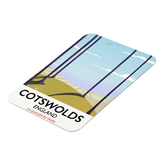 Landschaftsbahnposter von Cotswolds Magnet (Linke Seite)