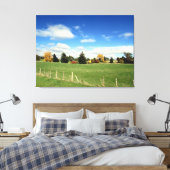 Landschaftsbauerntriptychon Leinwanddruck (Insitu (Schlafzimmer))