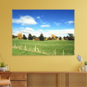 Landschaftsbauerntriptychon Leinwanddruck (Insitu (Wohnzimmer))