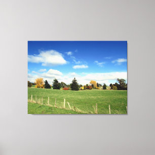 Landschaftsbauerntriptychon Leinwanddruck