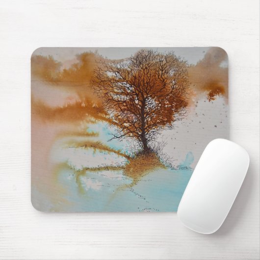Landschaftsbaum Kunst Mousepad (Mit Mouse)