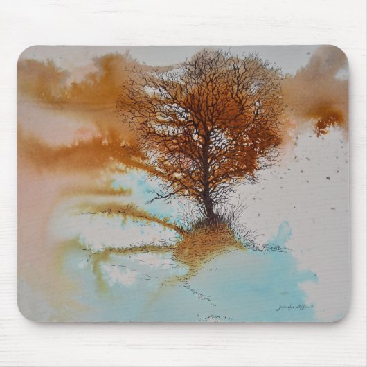 Landschaftsbaum Kunst Mousepad (Vorne)