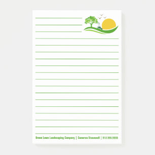 Landschaftsbauunternehmen Rasenmähen Service Benut Post-it Klebezettel