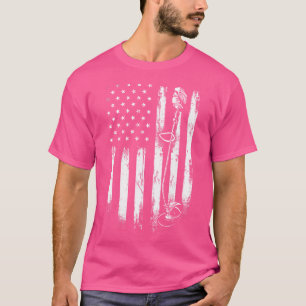 Landschaftsbauwerkzeuge - USA-Flagge Landschaftsgä T-Shirt