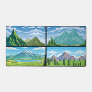 Landschaftsberg Schreibtischunterlage