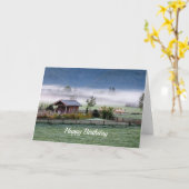 Landschaftsbild 2 Geburtstag Karte (Gelbe Blume)