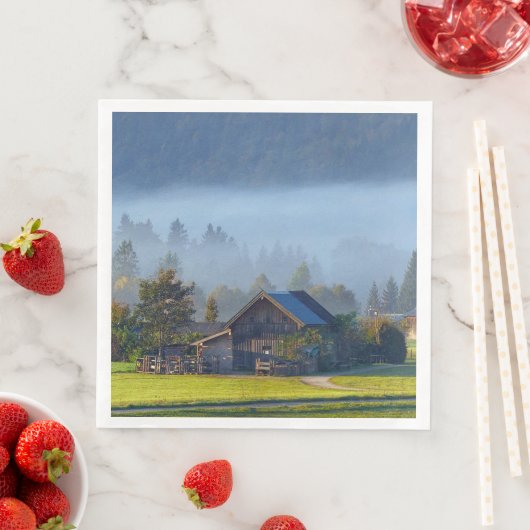 Landschaftsbild 3 serviette (Beispiel)