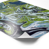 Landschaftsbild Abstrakte Malerei | Beste Kunst Fotodruck (Ecke)