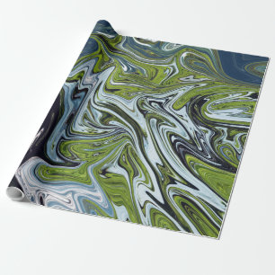 Landschaftsbild Abstrakte Malerei   Beste Kunst Geschenkpapier