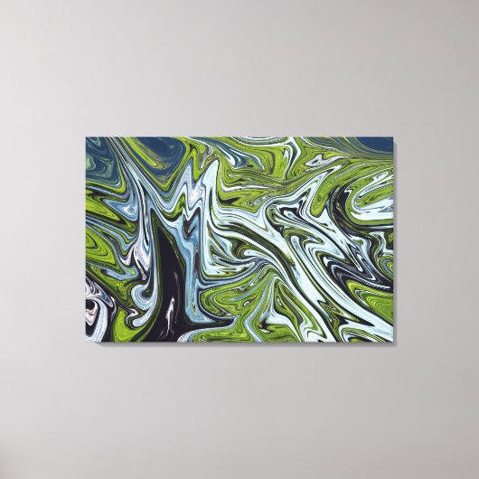 Landschaftsbild Abstrakte Malerei | Beste Kunst Leinwanddruck (Vorderseite)