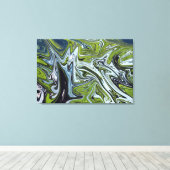 Landschaftsbild Abstrakte Malerei | Beste Kunst Leinwanddruck (Insitu (Holzboden))