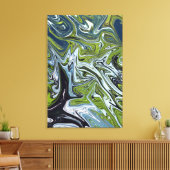 Landschaftsbild Abstrakte Malerei | Beste Kunst Leinwanddruck (Insitu (Wohnzimmer))