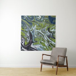 Landschaftsbild Abstrakte Malerei | Beste Kunst Wandteppich