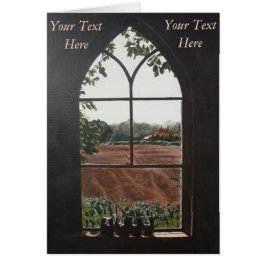 Landschaftsbild aus Kirchenfenster