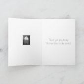 Landschaftsbild aus Kirchenfenster für Papa Karte (Innenseite)