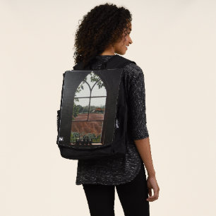 Landschaftsbild aus Kirchenfenster Rucksack