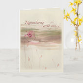 Landschaftsbild Blume Beileid Karte (Gelbe Blume)