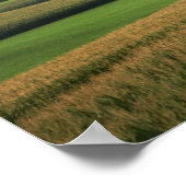 Landschaftsbild der Landschaft des ländlichen Mitt Poster (Ecke)