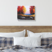 Landschaftsbild des Herbstes Leinwanddruck (Insitu (Schlafzimmer))