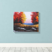 Landschaftsbild des Herbstes Leinwanddruck (Insitu (Holzboden))