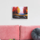 Landschaftsbild des Herbstes Leinwanddruck (Insitu (Wohnzimmer))