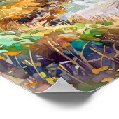 Landschaftsbild des Landes Poster (Ecke)