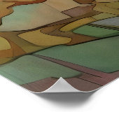 Landschaftsbild des Landes Poster (Ecke)