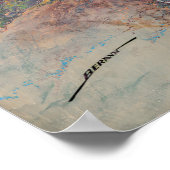 Landschaftsbild des Nationalparks Denali Poster (Ecke)