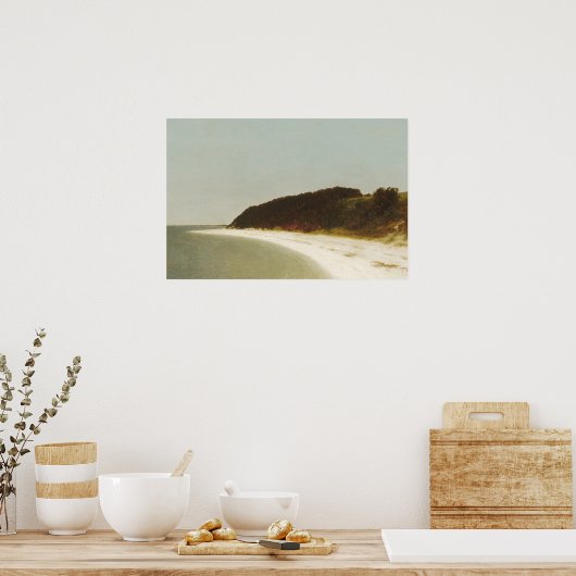 Landschaftsbild des Strandes Klassische Kunst Poster (Küche)