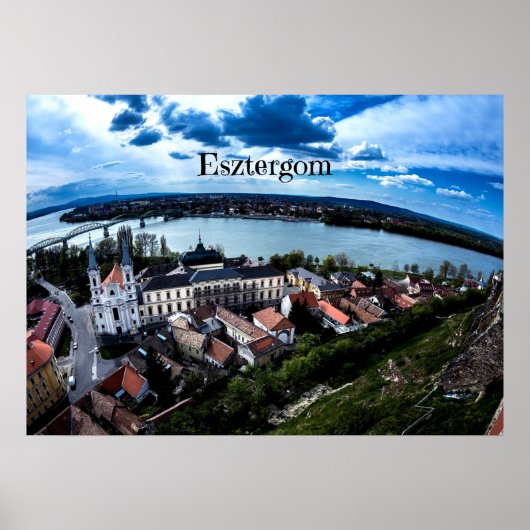 Landschaftsbild Esztergom Poster (Vorne)