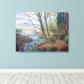 Landschaftsbild Frühling Lost Lagoon Vancouver Leinwanddruck (Insitu (Holzboden))