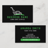 Landschaftsbild für die moderne Rasenpflege Visitenkarte (Vorne/Hinten)