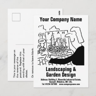 Landschaftsbild & Gartendesign Postkarte