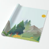 Landschaftsbild Geschenkpapier (Ungerollt)