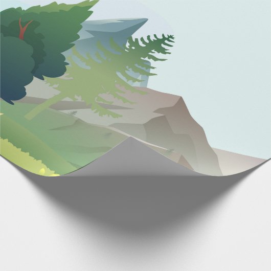 Landschaftsbild Geschenkpapier (Ecke)