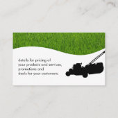 Landschaftsbild | Grass Business Card Visitenkarte (Rückseite)