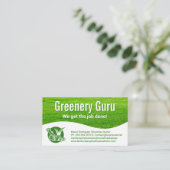 Landschaftsbild | Grasschnitt Visitenkarte (Stehend Vorderseite)