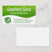 Landschaftsbild | Grasschnitt Visitenkarte (Vorne/Hinten)