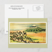 Landschaftsbild Hiroshige Japanisch Fine Art Postkarte (Vorne/Hinten)