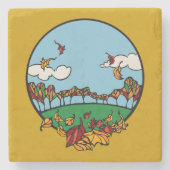 Landschaftsbild im Herbst Steinuntersetzer (Vorderseite)